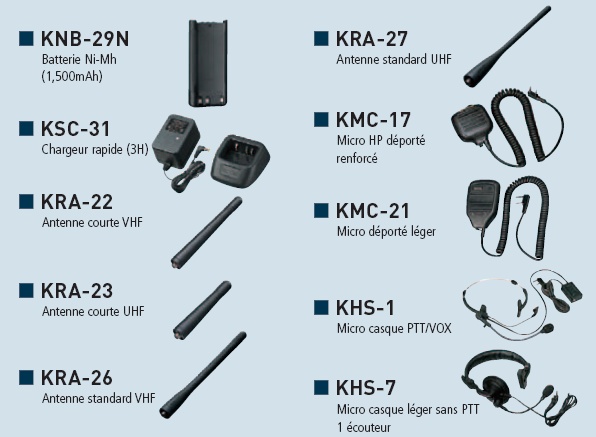 Accessoires TK2202 a TK3202